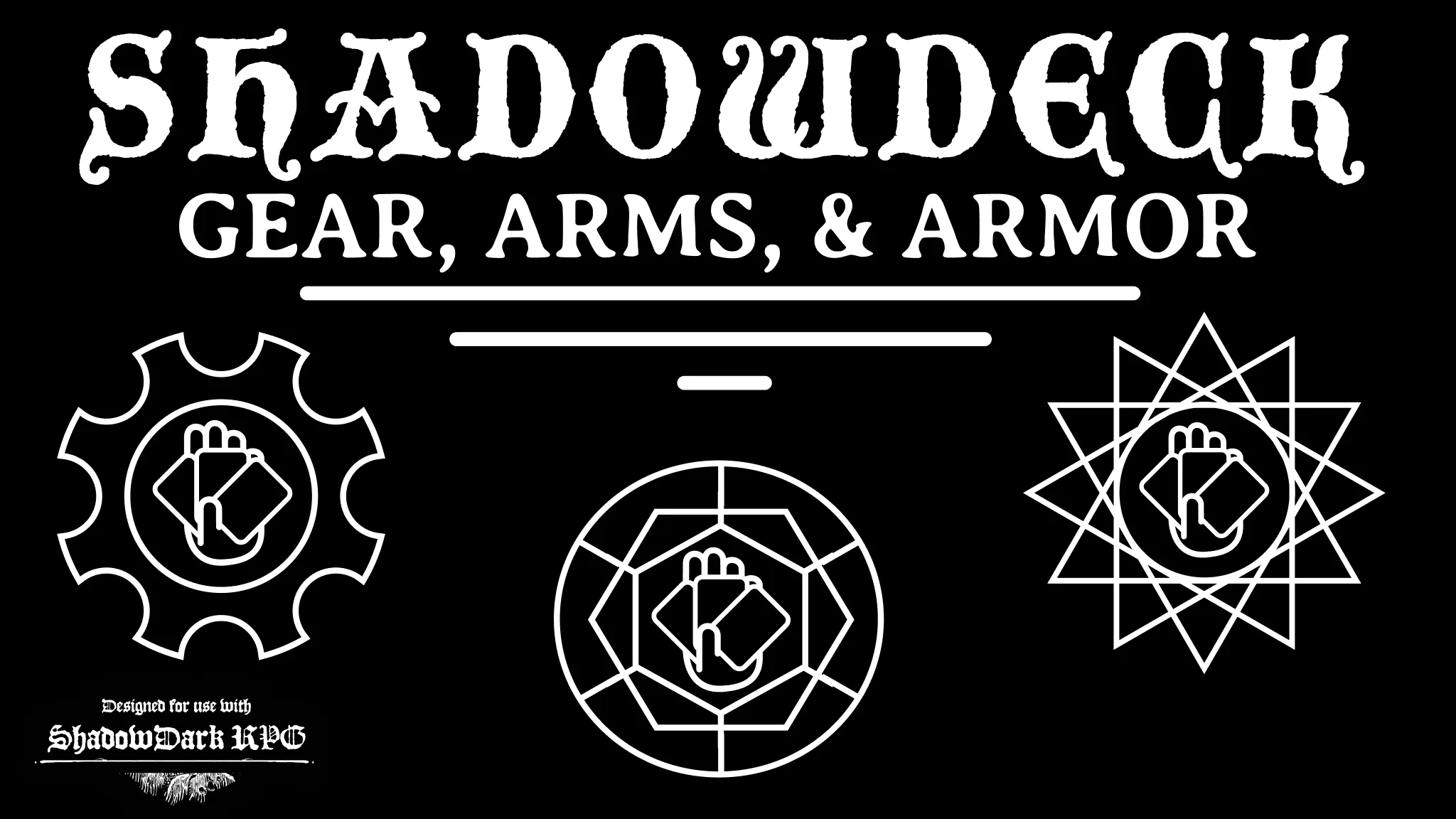 ShadowDeck: Gear, Arms, & Armor Cards